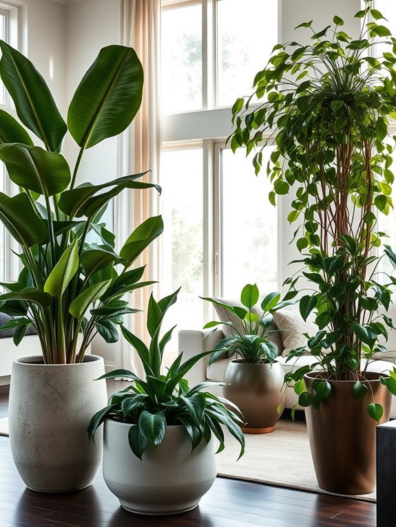 stylish outdoor plant displays