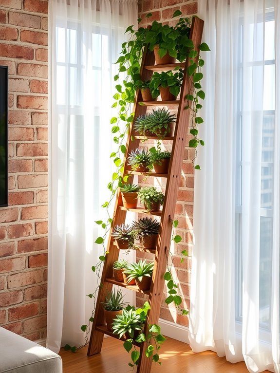 stylish plant display stand