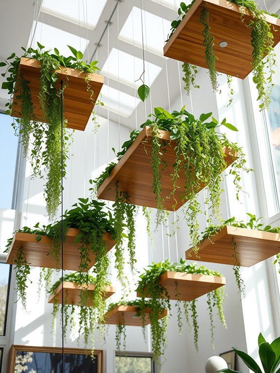 stylish space saving plant displays