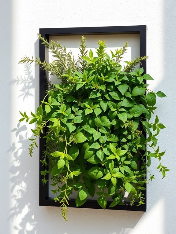 stylish vertical herb garden