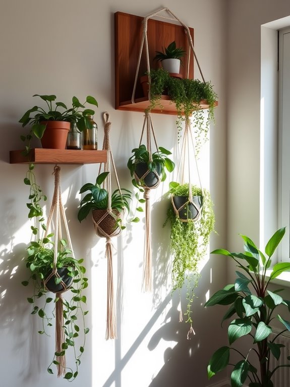 stylish wooden wall shelves