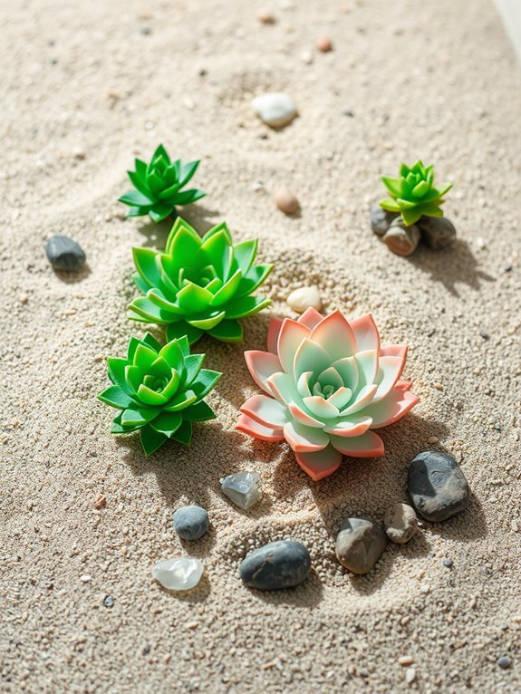 succulent arrangement in zen