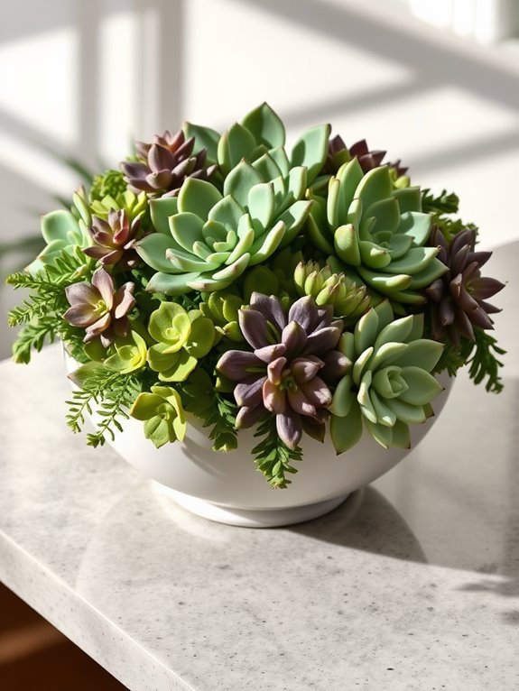 succulent bowl garden design