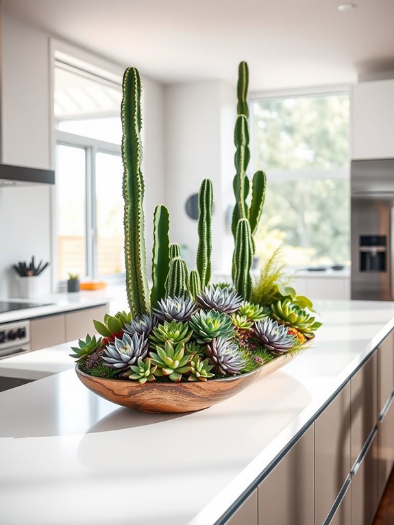 succulent dish garden arrangement