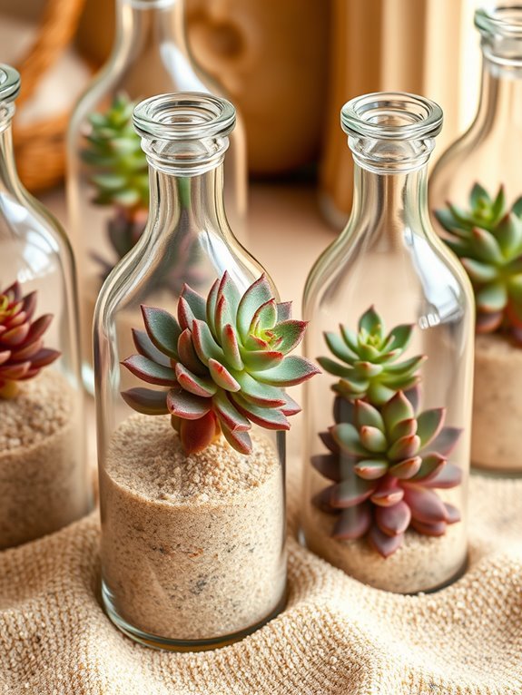 succulent display by coast