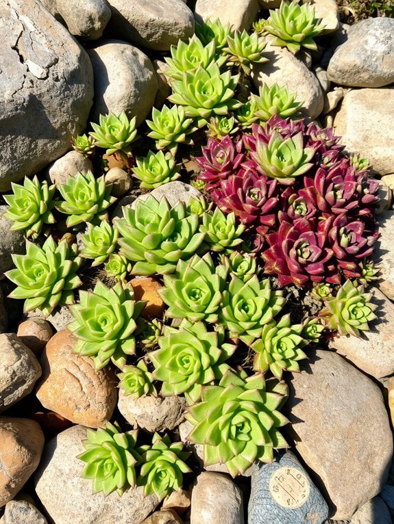 succulent plant arrangement display