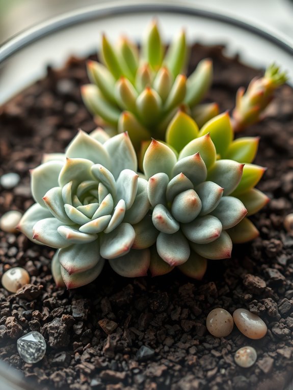 succulent plant combination display