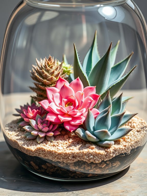 succulent plant pairing idea