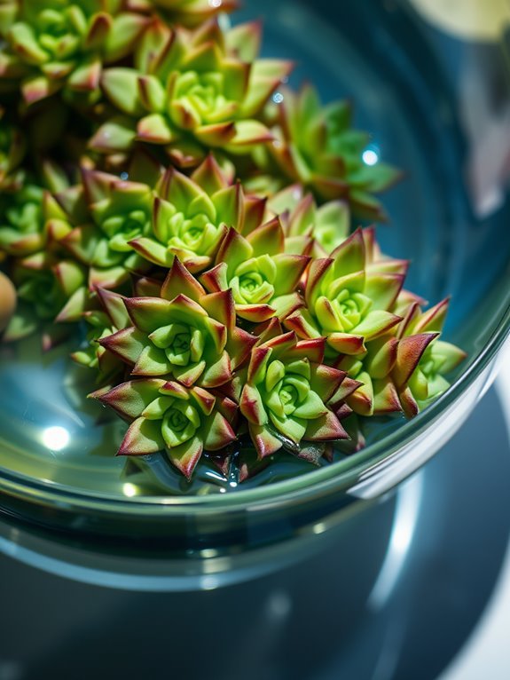 succulent plant rosette clusters