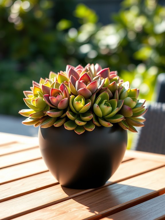 succulent plant table decor