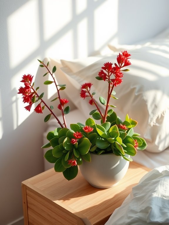 succulent plant with flowers