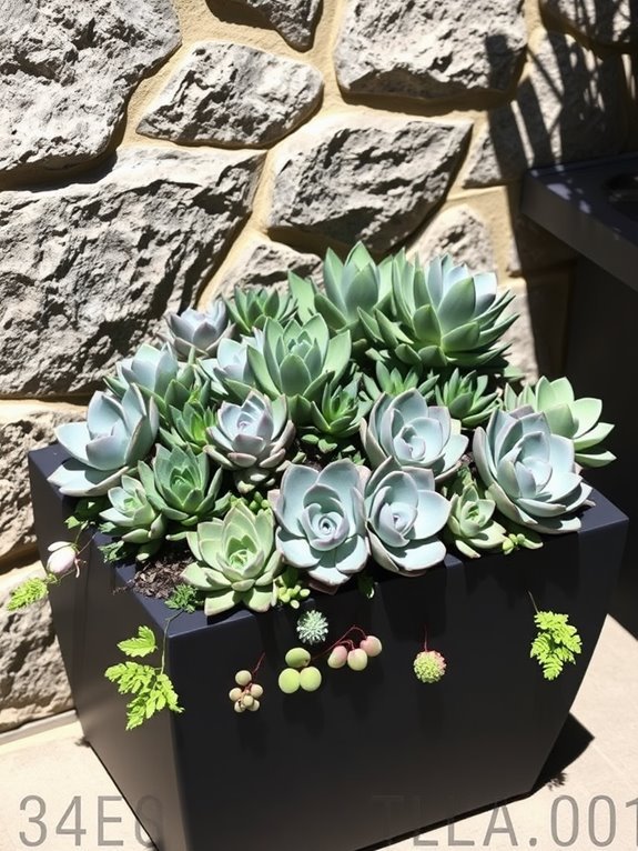 succulent planter for outdoors