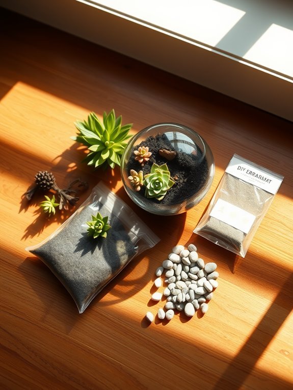 succulent terrarium crafting kit