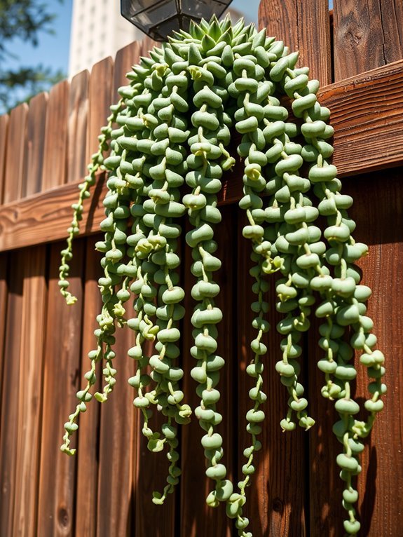 succulent trailing green leaves