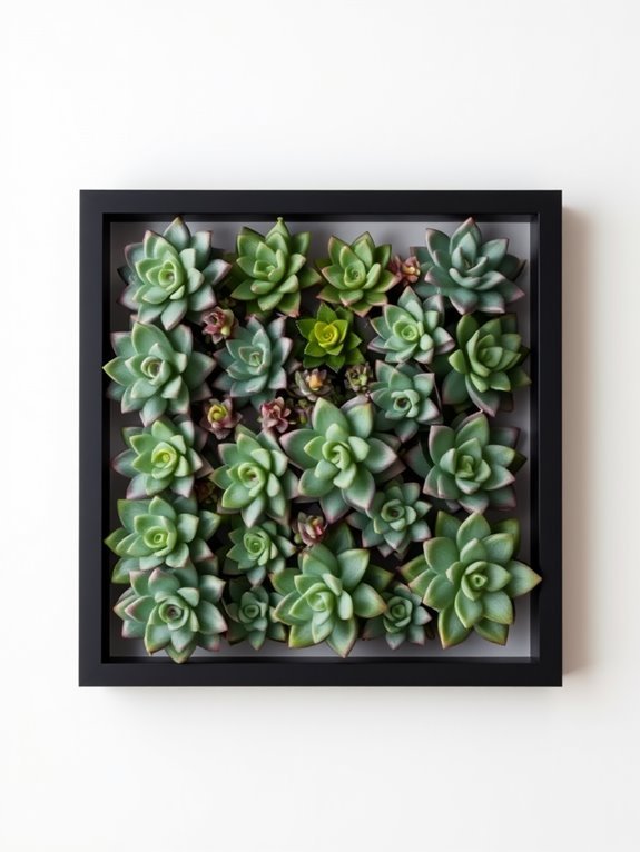succulent wall art display
