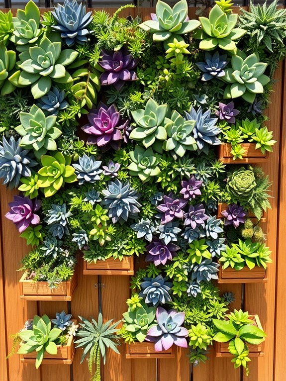 succulent wall garden design