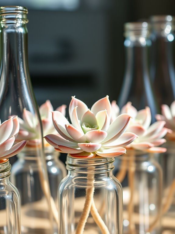 succulent with ghostly appearance