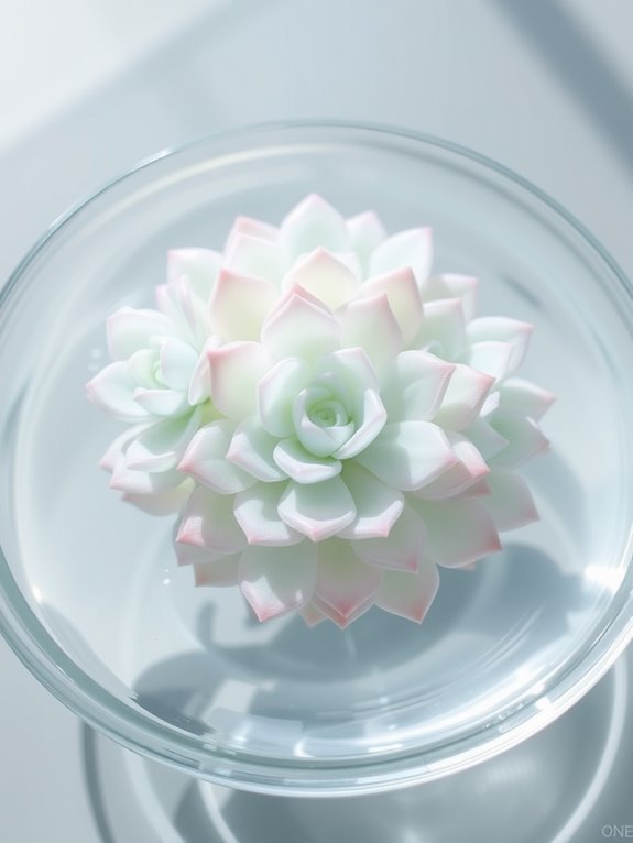 succulent with pale leaves