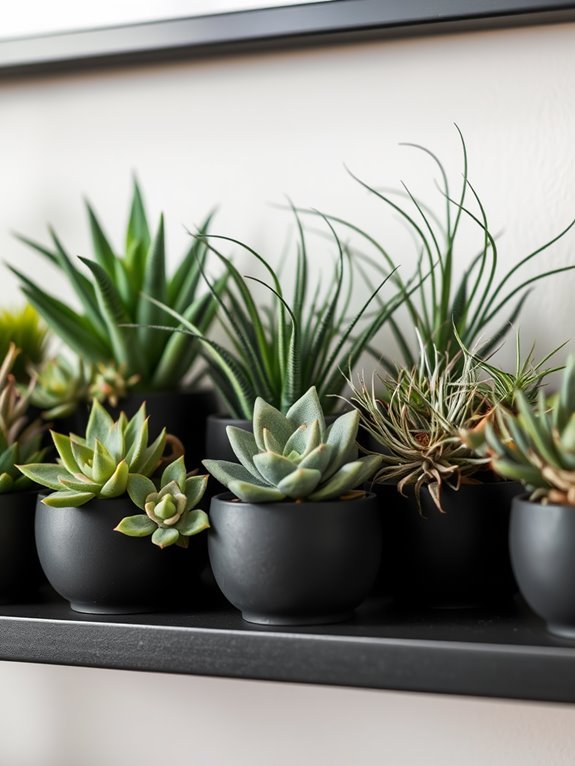 succulents and air plants