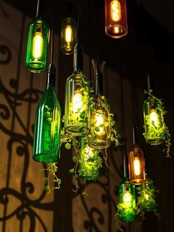 sustainable bottle light fixtures