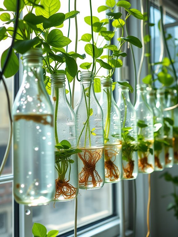 sustainable gardening with bottles