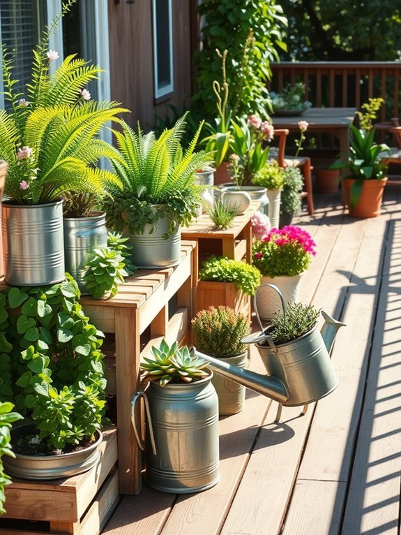 sustainable gardening with containers