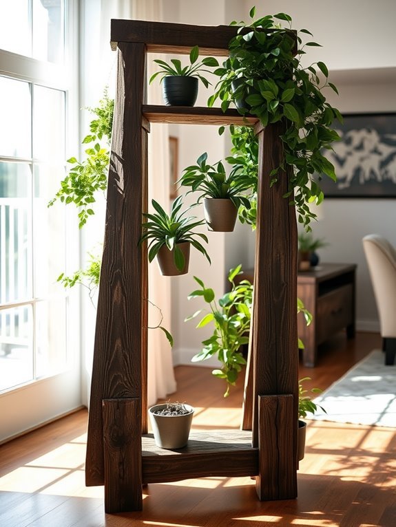 sustainable wooden plant support