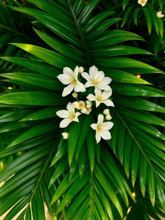 synthetic tropical foliage decor