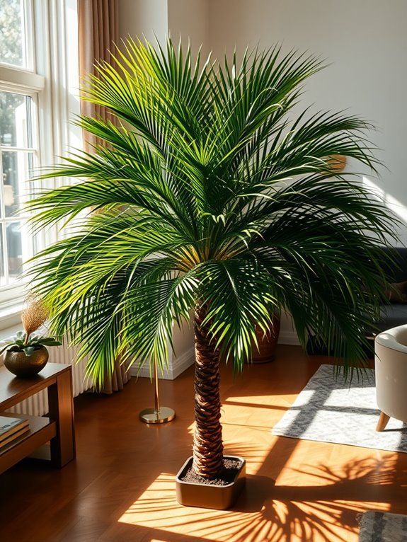 tall slender palm tree