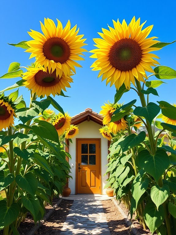 tall vibrant yellow flower