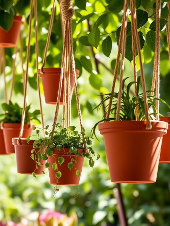 terracotta pot hanging project