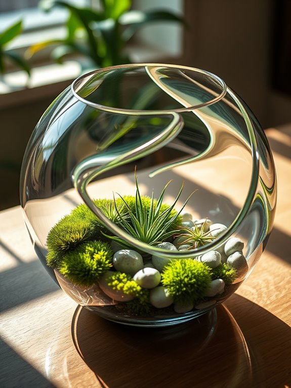 terrarium with open top