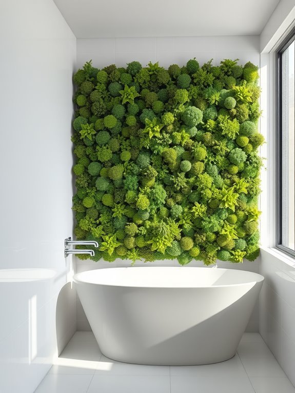 textured artistic moss wall
