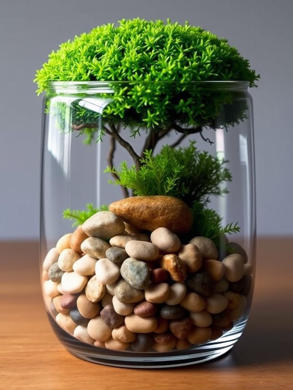 textured natural elements arrangement