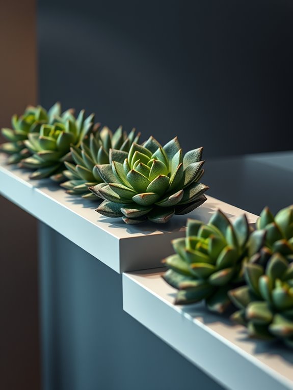 textured succulent art piece