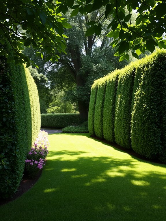 traditional hedge row style
