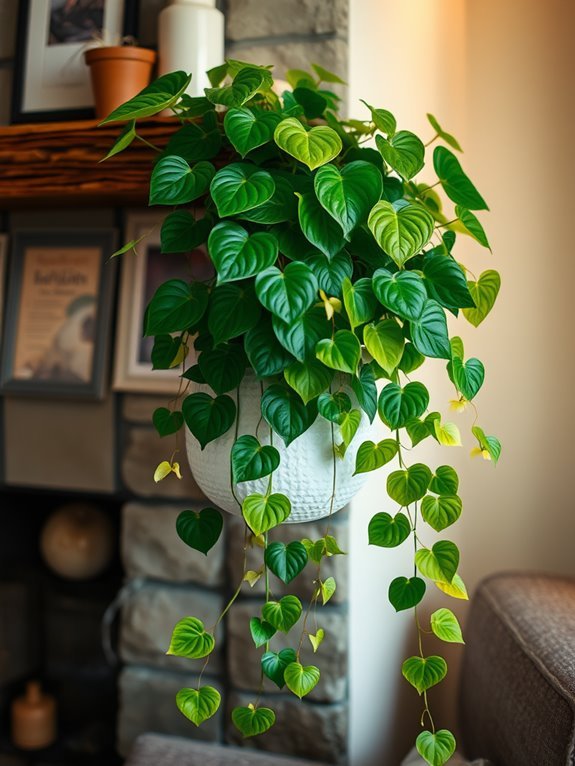 trailing green houseplant vine