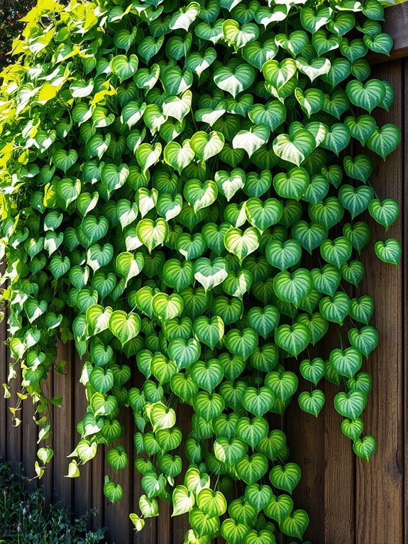 tropical climbing houseplant species