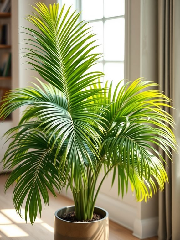 tropical fishtail palm tree