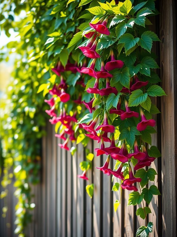 tropical flowering climbing plant