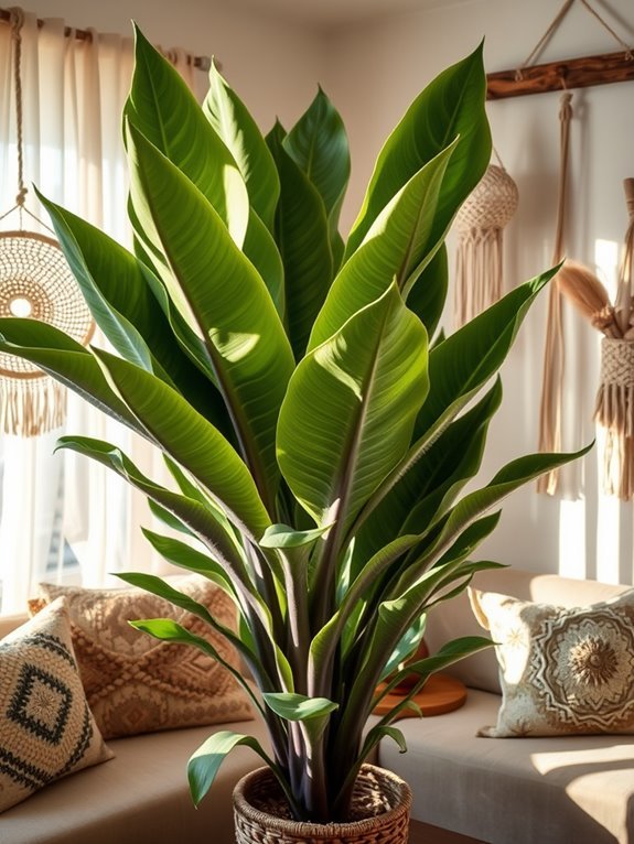 tropical foliage with unique patterns