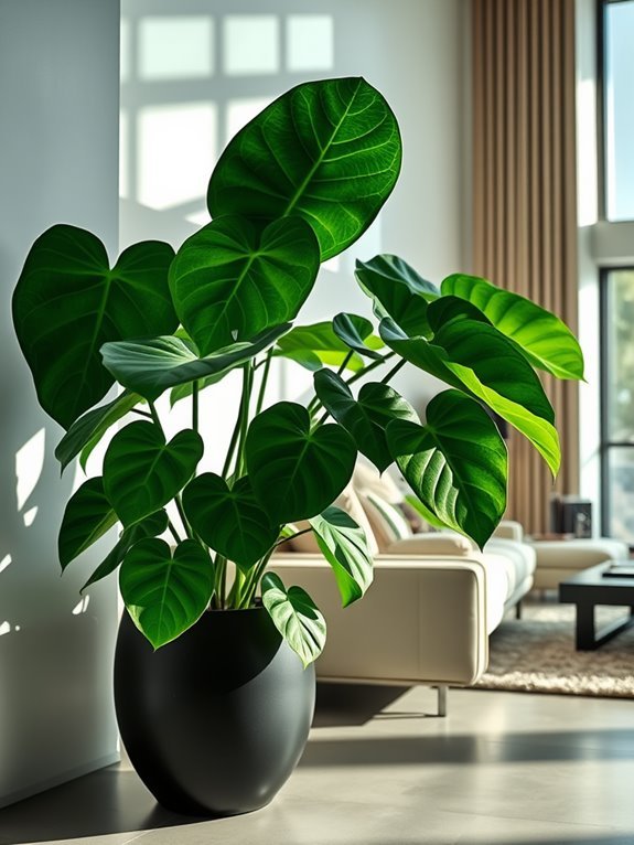 tropical houseplant lush foliage