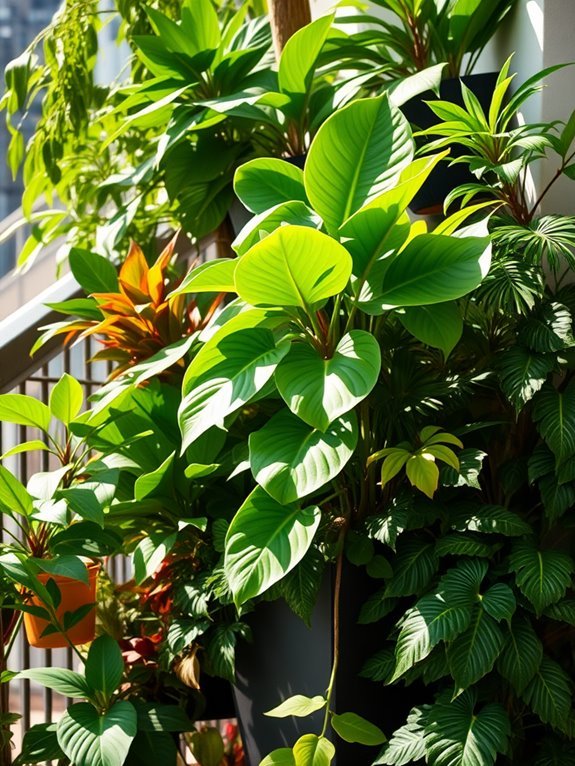 tropical houseplant with aesthetic
