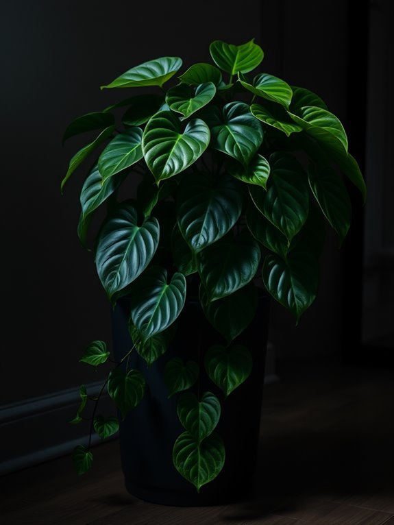 tropical houseplant with foliage