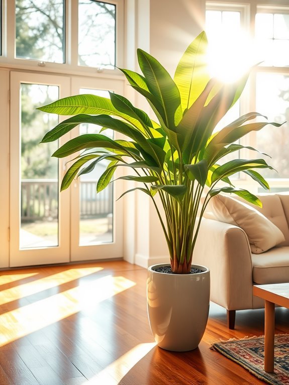 tropical houseplant with resilience