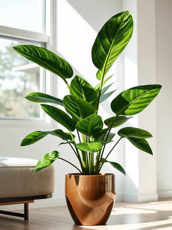tropical indoor houseplant species