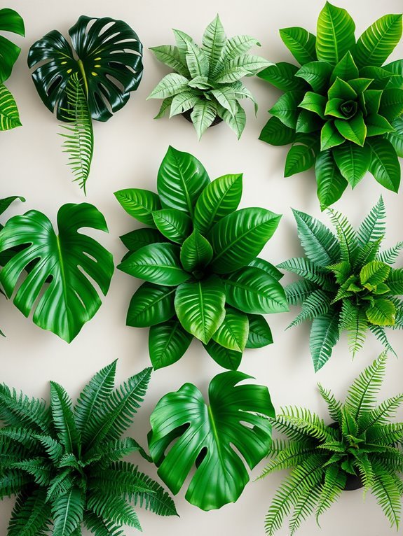 tropical leaf wall art