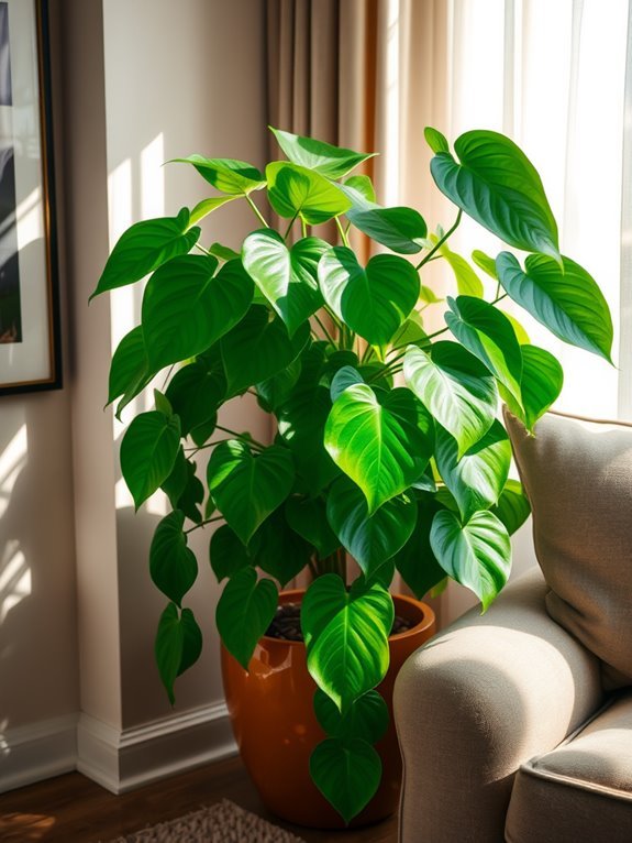 tropical leafy houseplant beauty