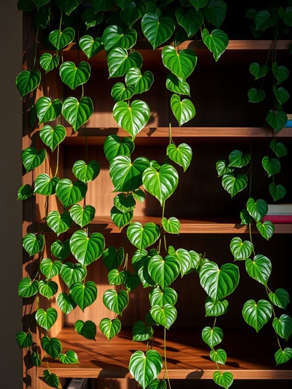 tropical leafy indoor plant