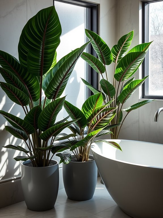 tropical ornamental houseplant foliage